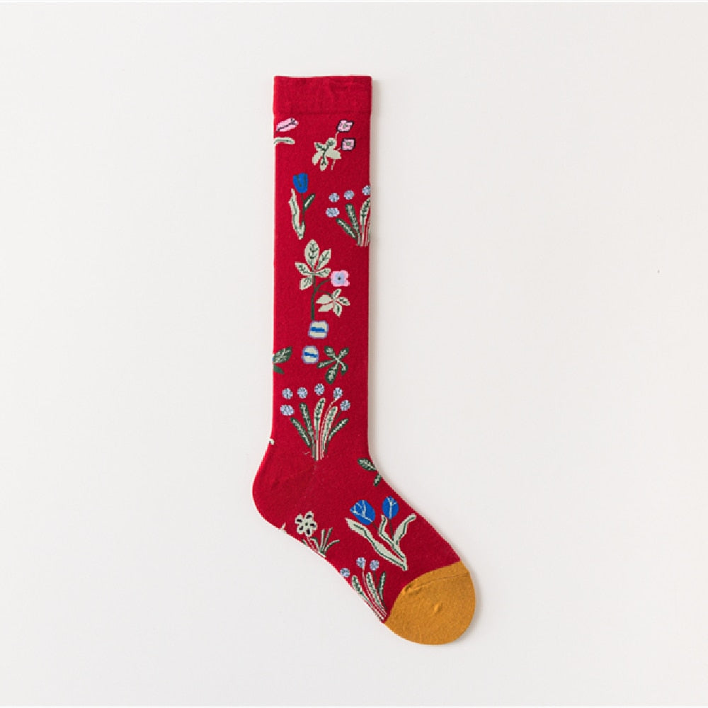 Abstract Art Illustration Socks