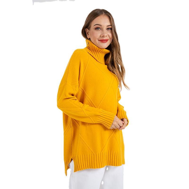 Turtle Neck Loose Long Sleeve Sweater