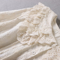 Fairycore Embroidery Flower Dress