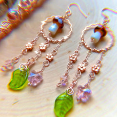 Fairy Mushrooms Dangles Earrings