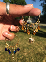 Fairy Sun and Moon Earrings