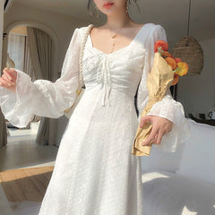 Fairycore Long Sleeve  Elegant Dress