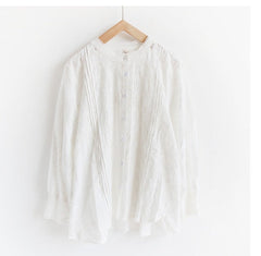 Flowers Embroidery Lace Shirt