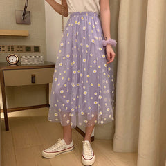 Daisy Print Skirt