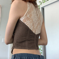 Fairycore Brown Crop Jacket
