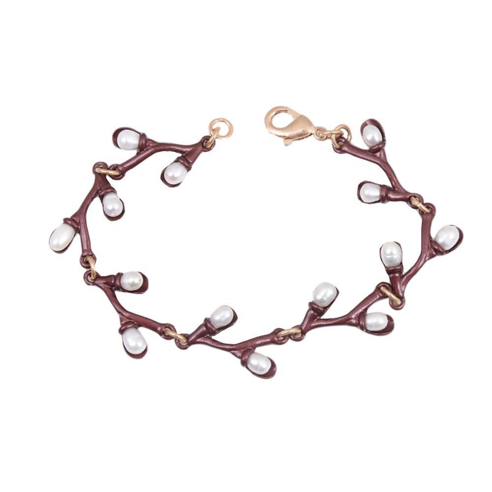 Goblincore Blueberry Pearl Bracelet