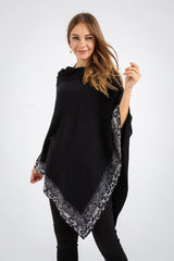 Black Cloak Knitted Cardigan