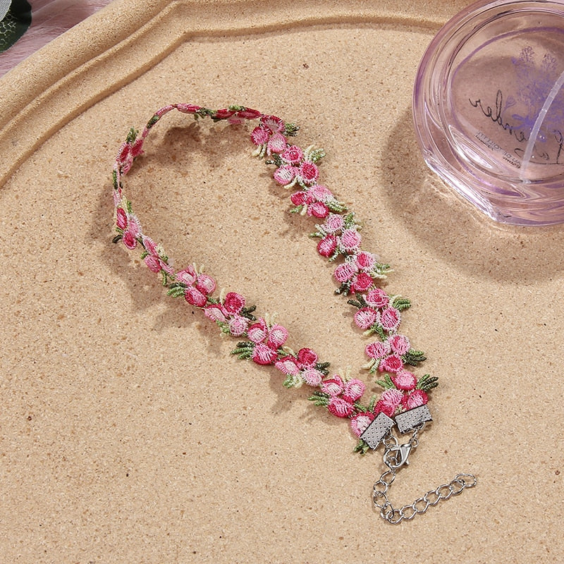 Flower Charms Necklace