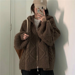 Goblincore Oversize Knit Cardigan