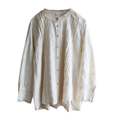 Flowers Embroidery Lace Shirt