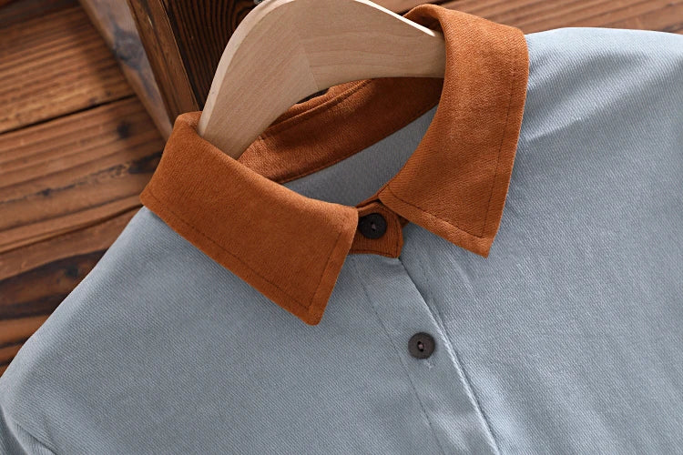 Autumnal Glow Shirt Dress