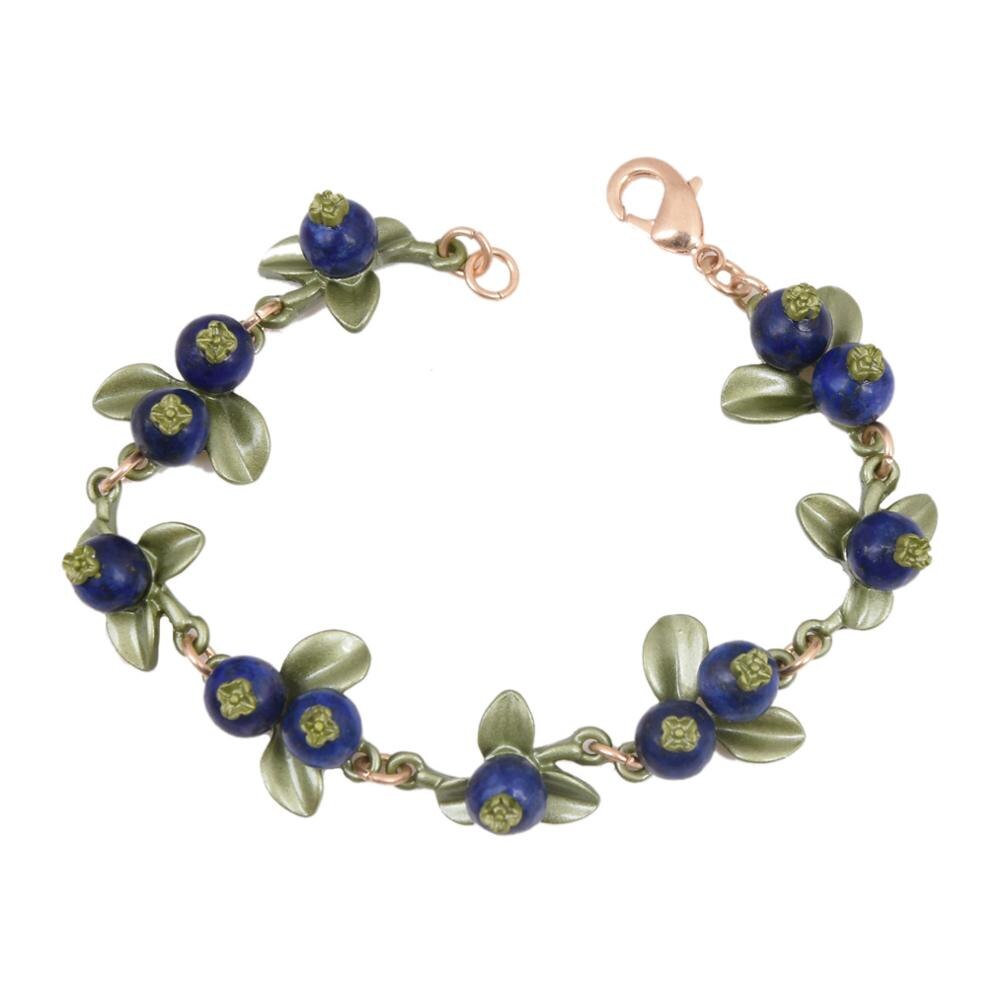 Goblincore Blueberry Pearl Bracelet