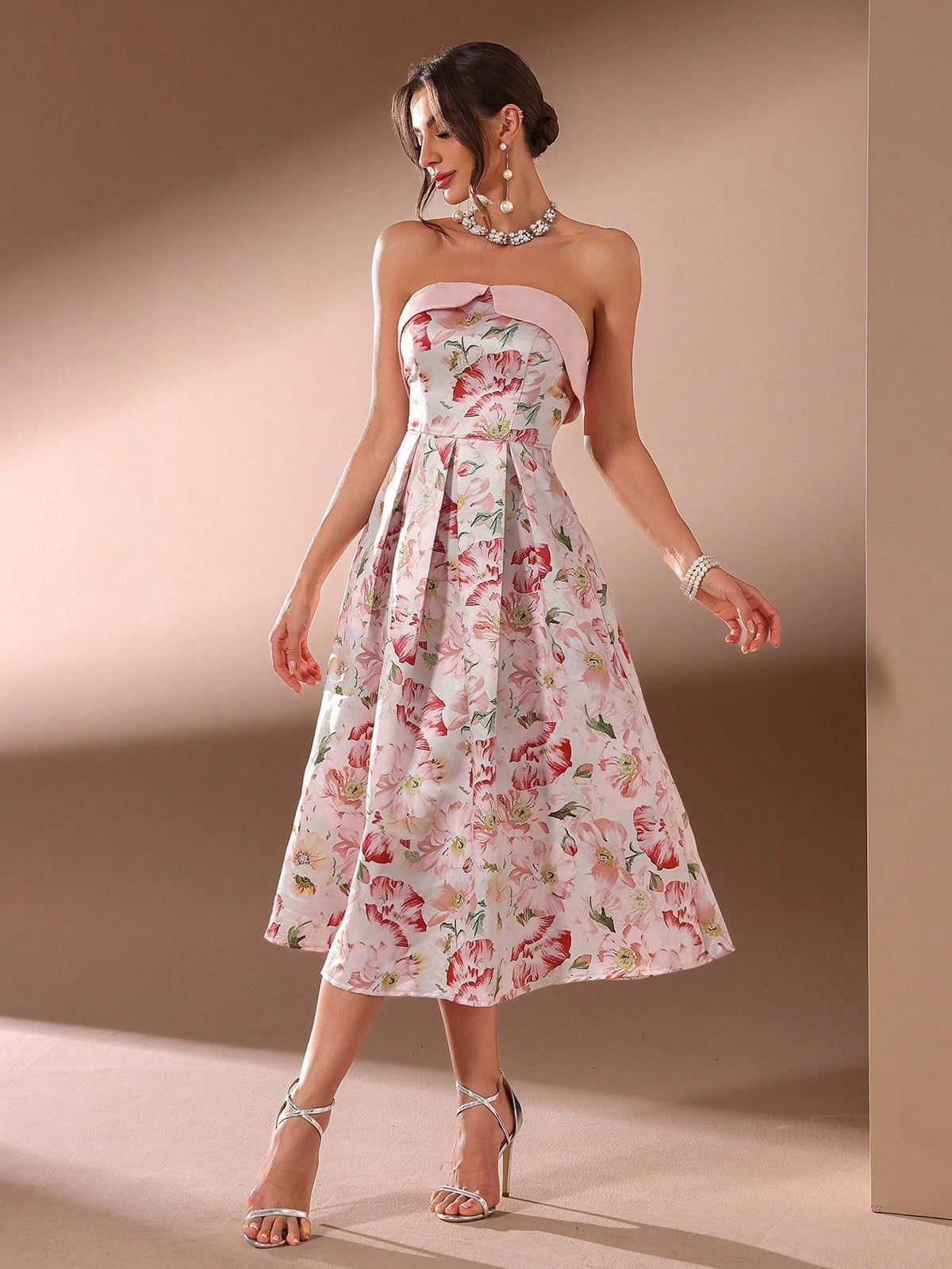 Heavy Industry Style: Women's Random Printed Ball Gown