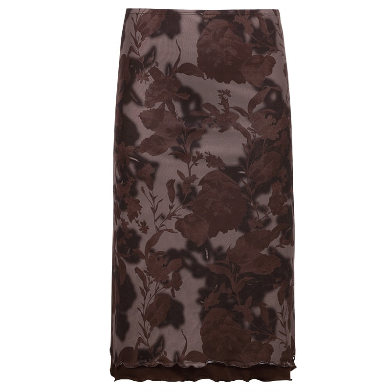 Fairy Grunge Midi Skirt