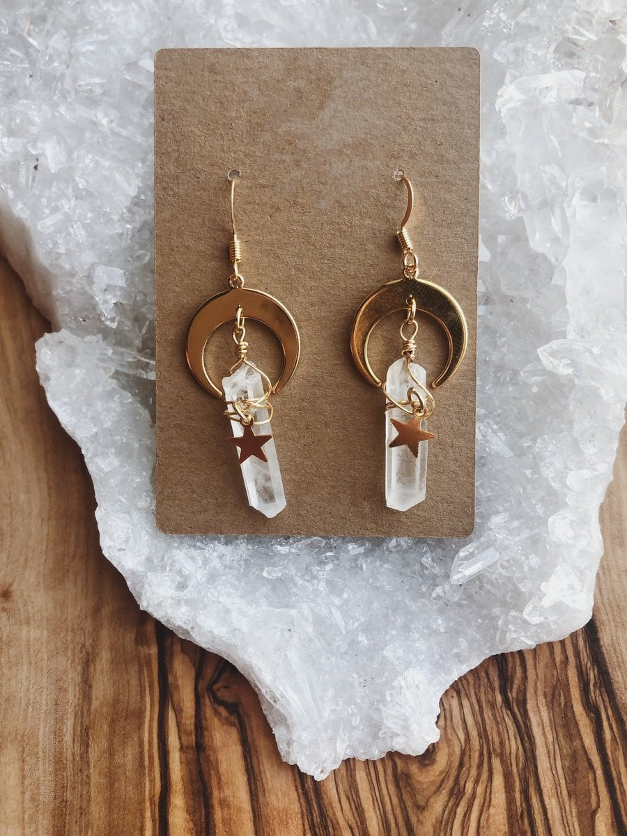 Fairy Crystal Dangle Earrings