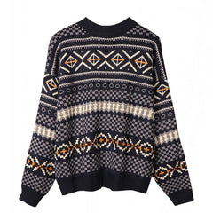Black Tasman Knit Oversized Sweater