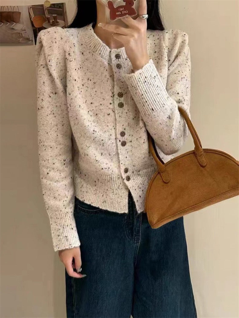 Fashion V neck Pure  Fastener Coats