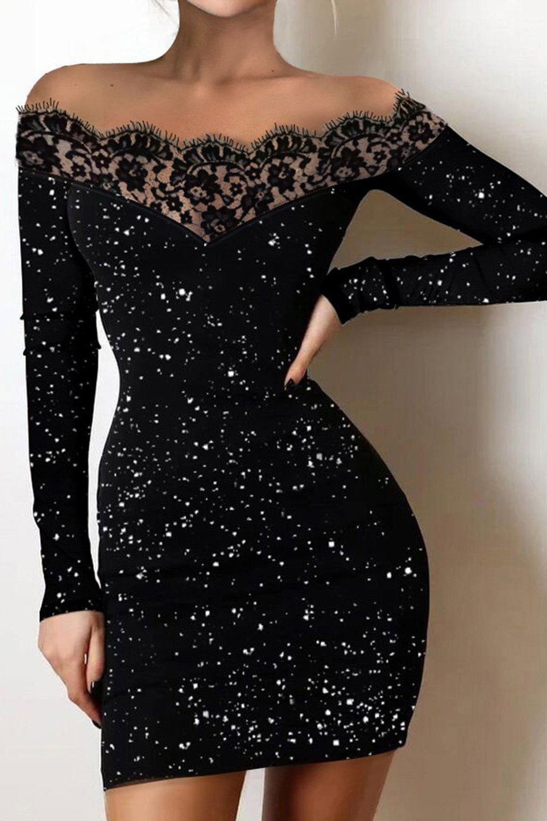Little Black Dress Long Sleeve Party Dresses – Toadds