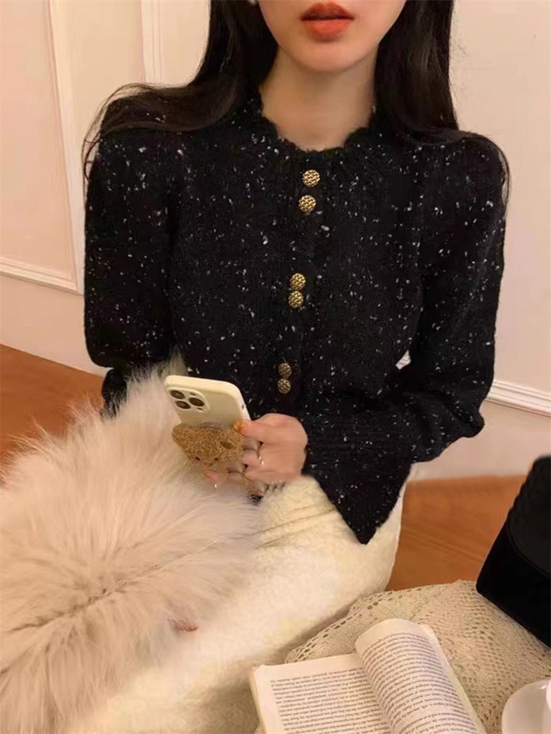 Fashion V neck Pure  Fastener Coats
