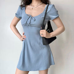 Maribel Puff Sleeve Dress ~ HANDMADE