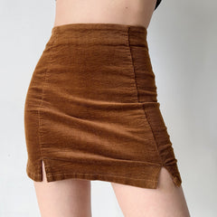 Necessity Corduroy Split Skirt
