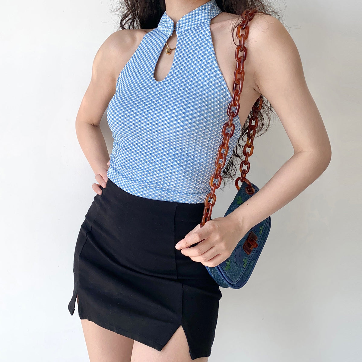 Mystic Cutout Cheongsam Halter