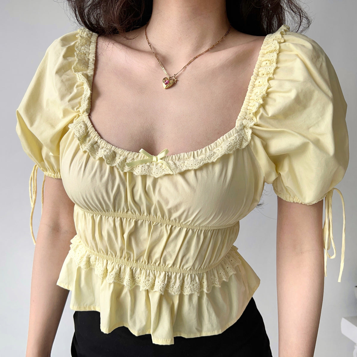 Prairie Girl Lantern Top ~ HANDMADE
