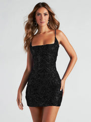 Sequin Backless Dress