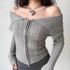 Pearl Twist Knitted Cardigan