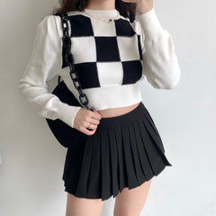 Right Move Checker Sweater