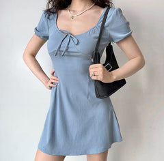 Maribel Puff Sleeve Dress ~ HANDMADE