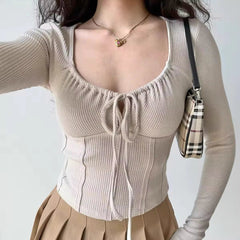 Modern Sense Drawstring Top ~ HANDMADE