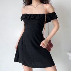 Tuscany Dreams Ruffled Dress ~ HANDMADE
