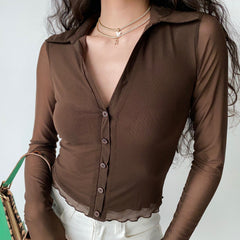 Morning Mocha Button Cardigan ~ HANDMADE