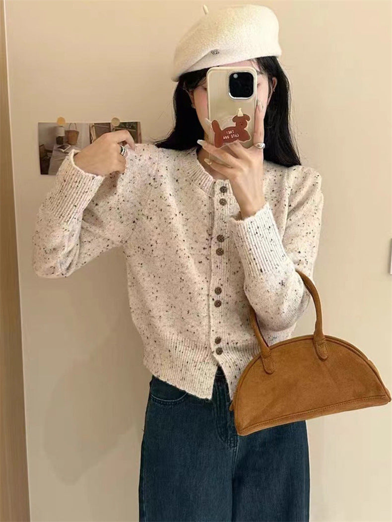 Fashion V neck Pure  Fastener Coats