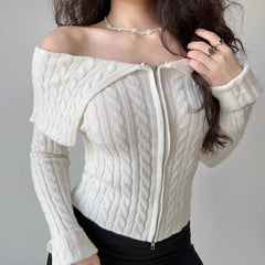 Pearl Twist Knitted Cardigan
