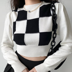 Right Move Checker Sweater