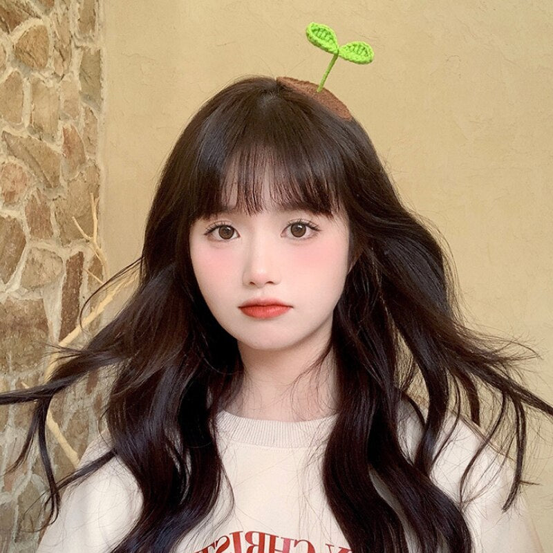 Goblincore Hand-Woven Grass Hairpin