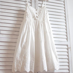Embroidered Cotton Lace Dress