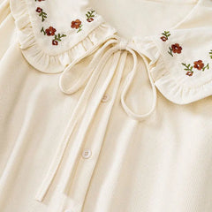 Country Charm Tie-Neck Blouse