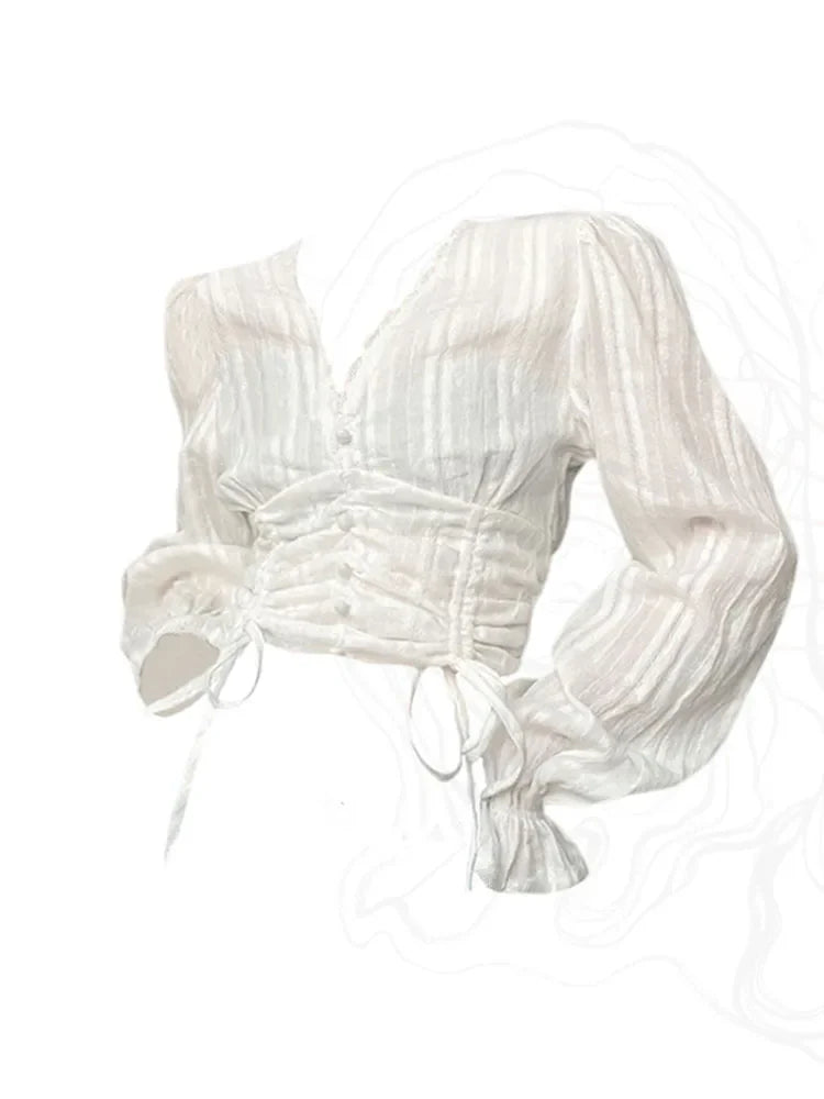 Gossamer Glow Textured Blouse