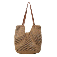 Elegant Boho Summer Woven Tote Bag