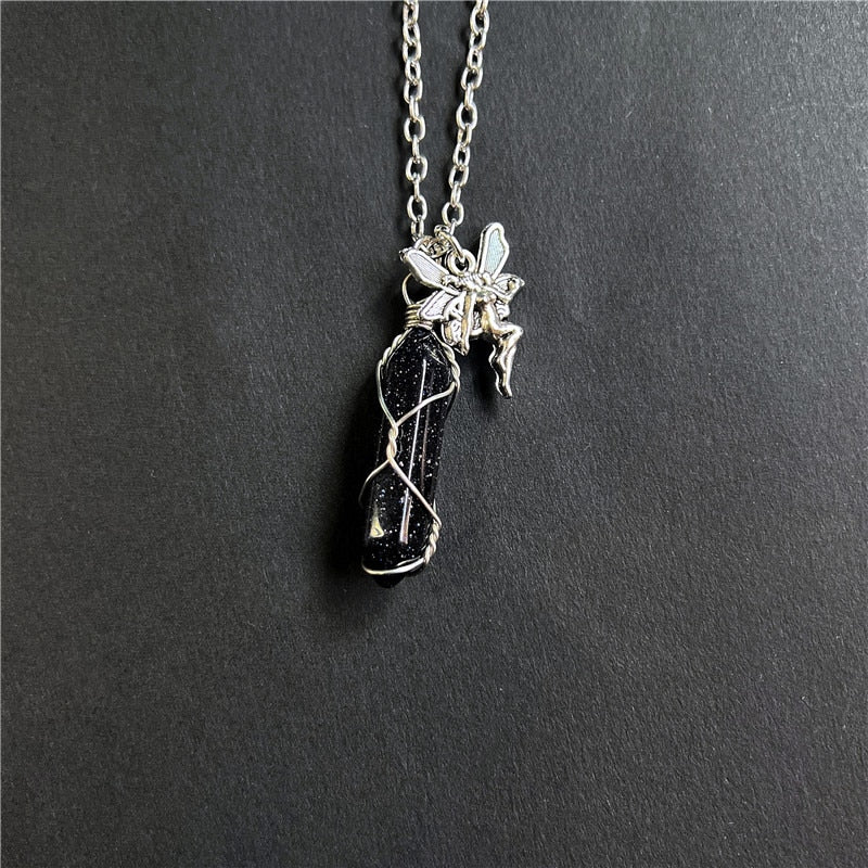 Fairy Grunge Crystal Necklace