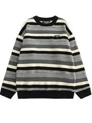 Grunge Striped Sweater