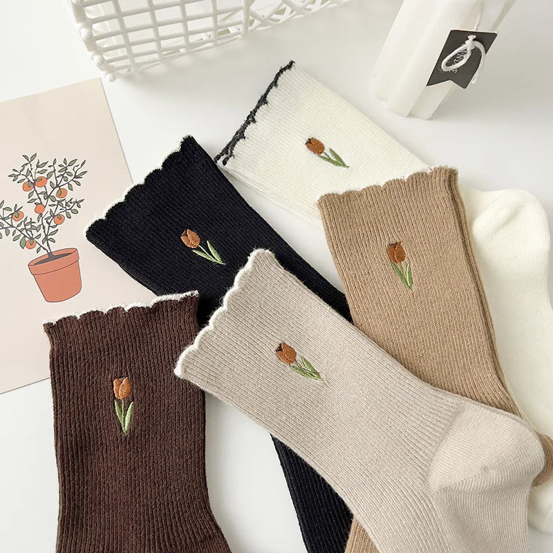 Autumn Embrace Crew Socks