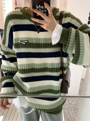 Grunge Striped Sweater