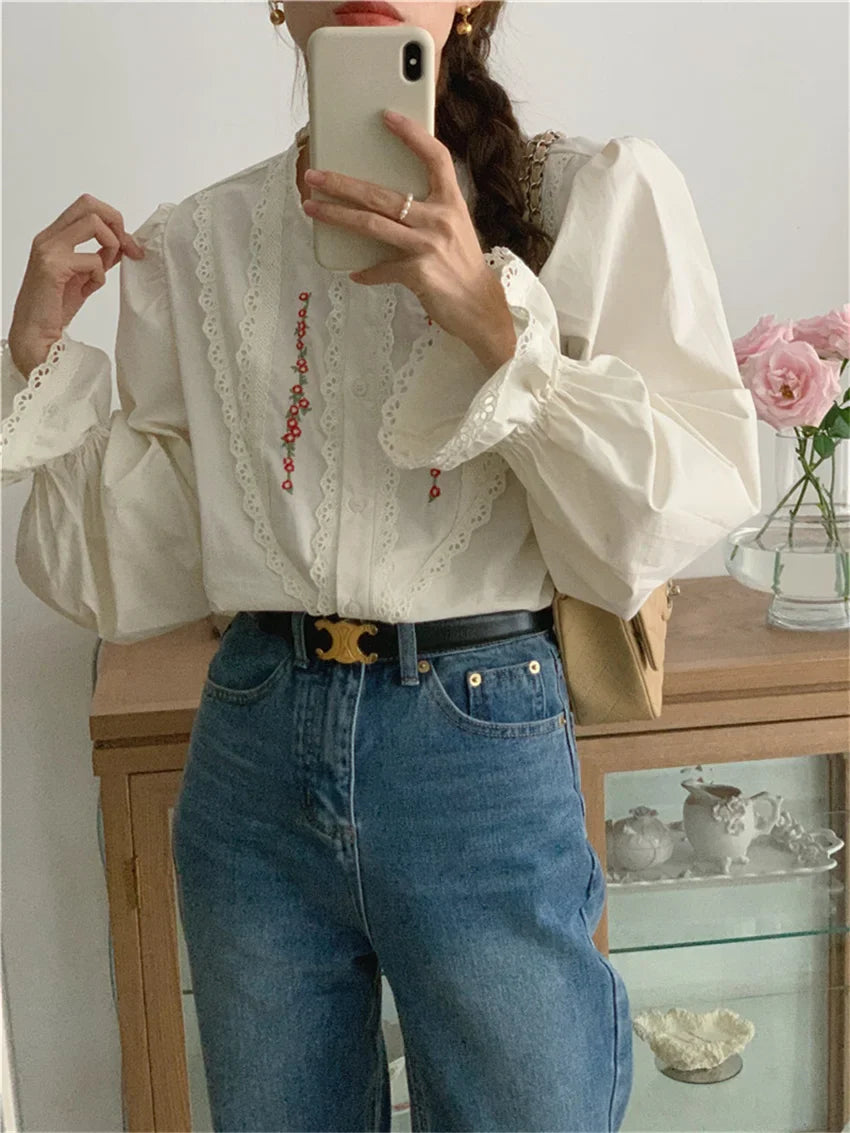 Bohemian Rhapsody Embroidered Blouse
