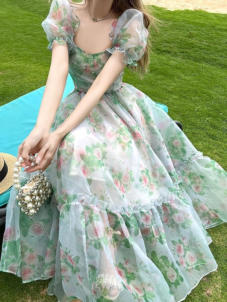 Fairy Casual Floral Princess Dress