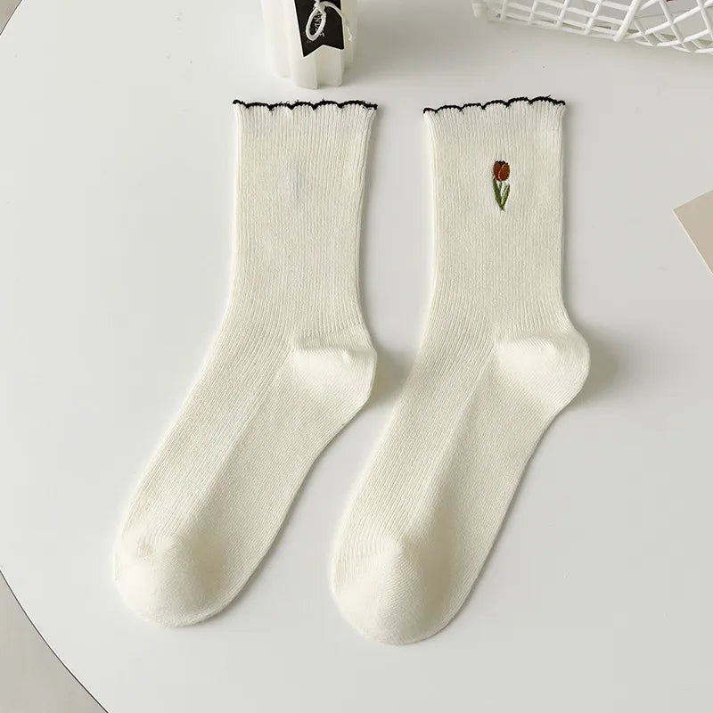 Autumn Embrace Crew Socks