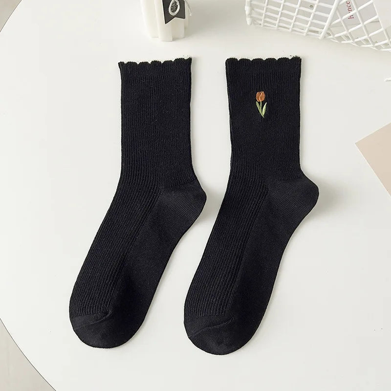 Autumn Embrace Crew Socks